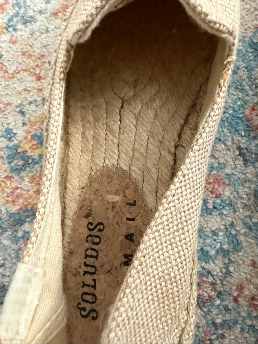 Soludos Lucy Mail collaboration taxicab raffia espadrilles smoking slippers - Picture 7 of 8